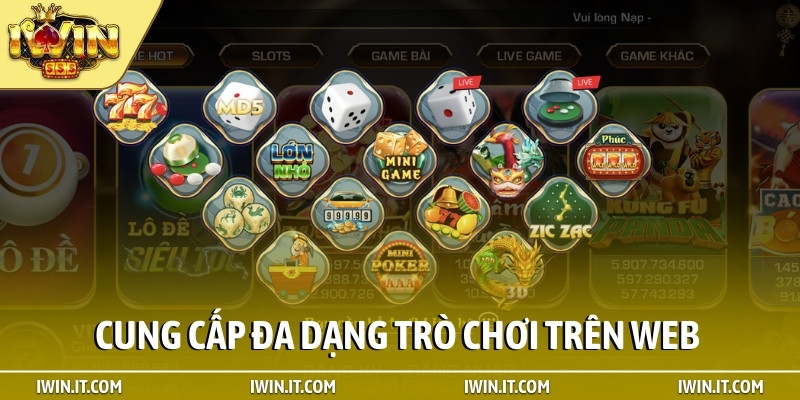 Cung cấp đa dạng trò chơi trên web